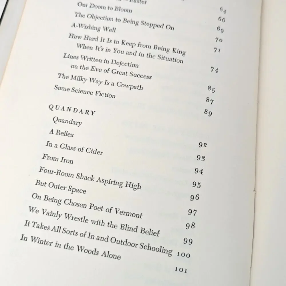 1962 Vintage In The Clearing Hardcover Poetry Book By Robert Frost